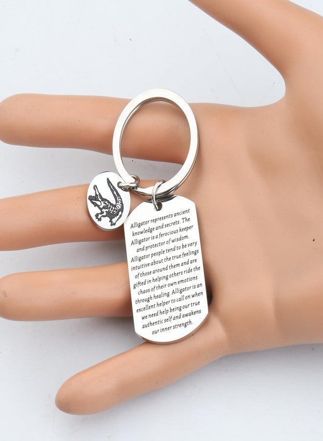 سلسلة مفاتيح لمحبي التماسيح من OKEYCH - مجوهرات مستوحاة من التمساح، هدية لمحبي الزواحف وحراس حدائق الحيوان - Image 3